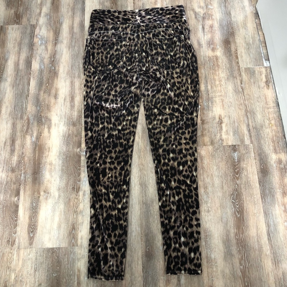 Seven7 Leopard Print Pull On Leggings Size M - image 3